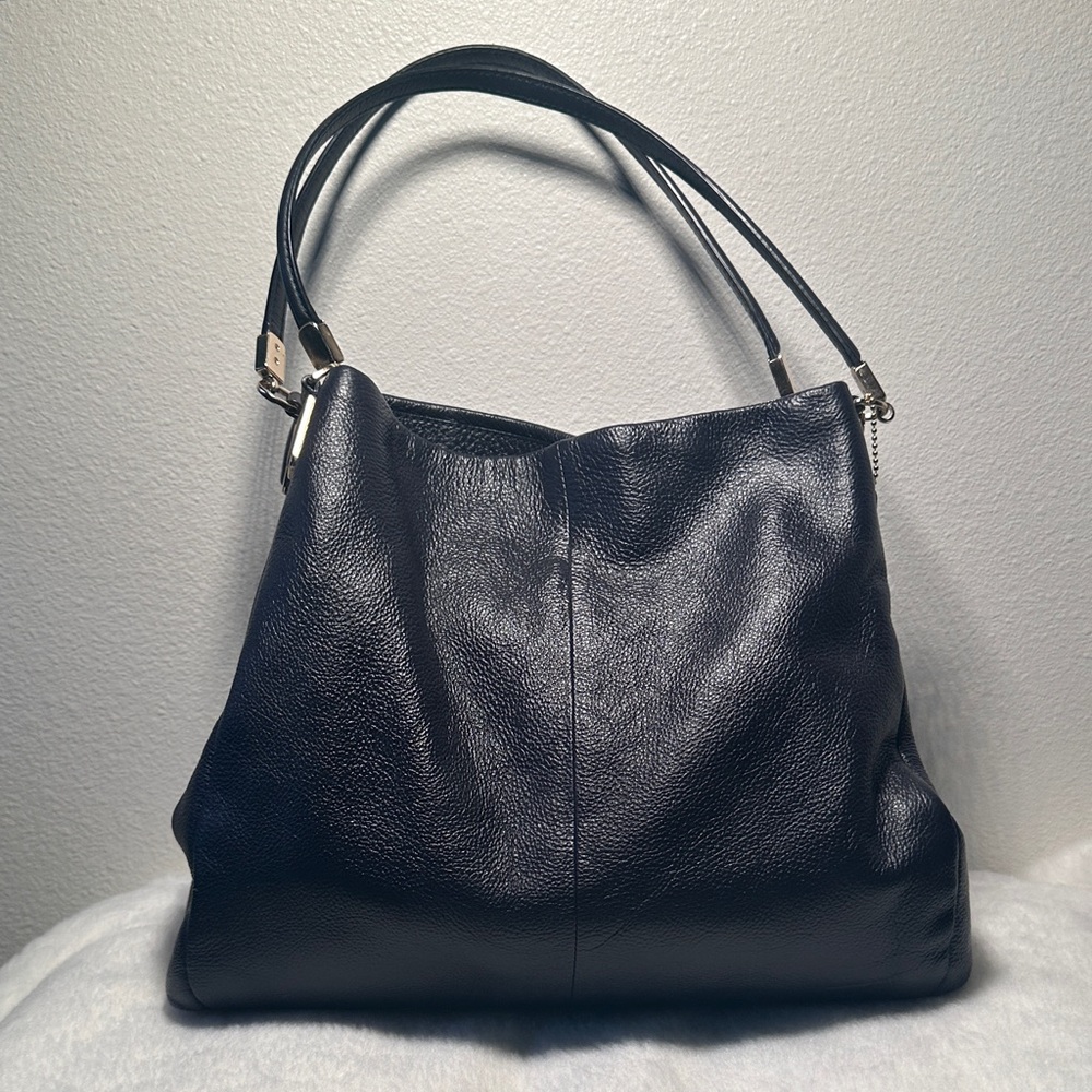 Coach Midnight Blue Leather Hobo Bag